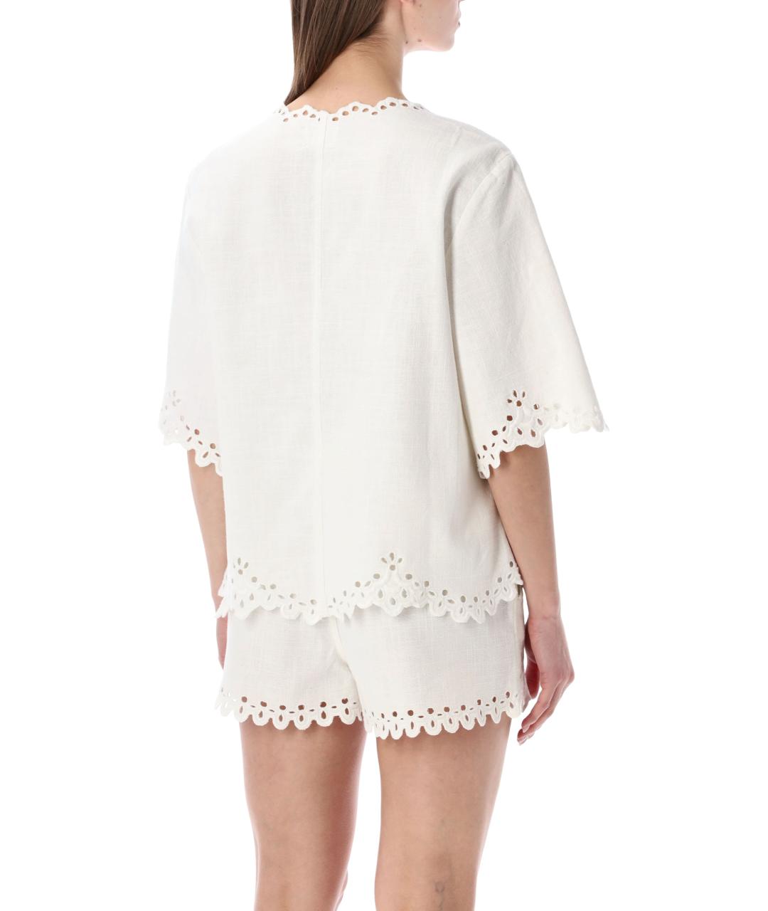 ISABEL MARANT ETOILE Белая хлопковая рубашка, фото 2