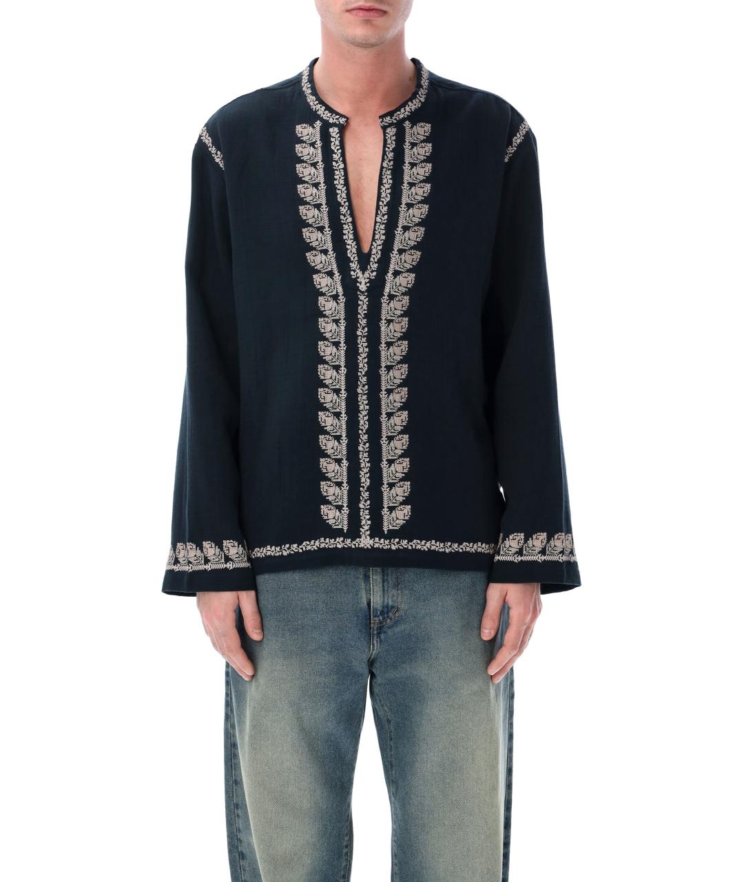 ISABEL MARANT Черная хлопковая кэжуал рубашка, фото 1