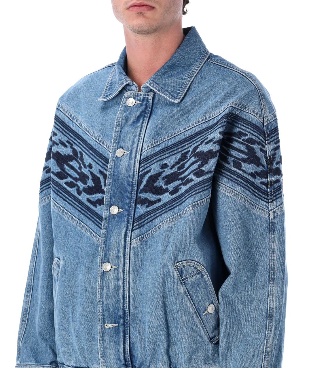 ISABEL MARANT Синяя хлопковая куртка, фото 3