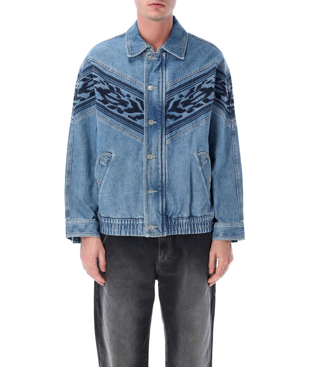 ISABEL MARANT Синяя хлопковая куртка, фото 1