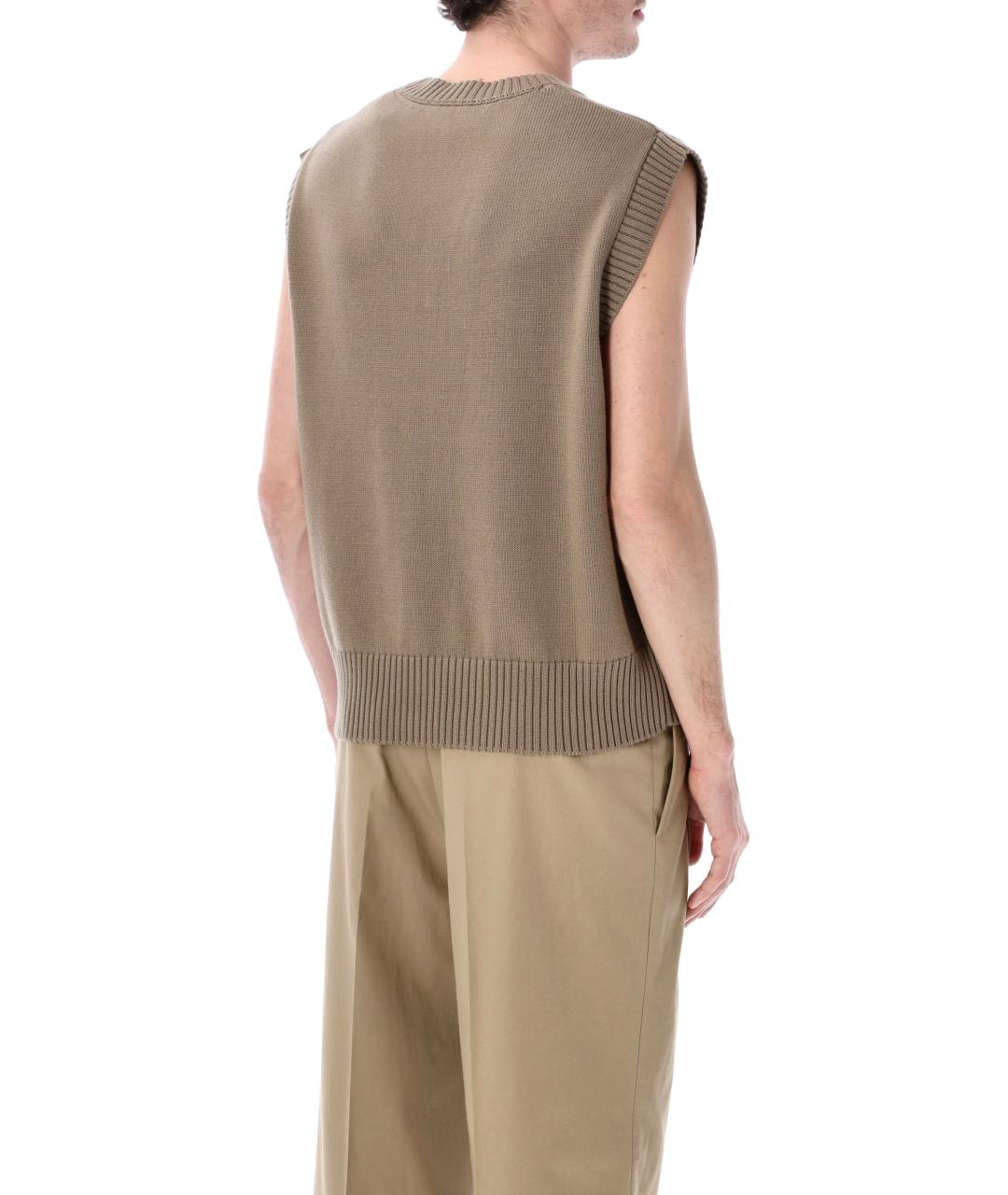 Ami Paris Бежевая шерстяная жилетка, фото 2