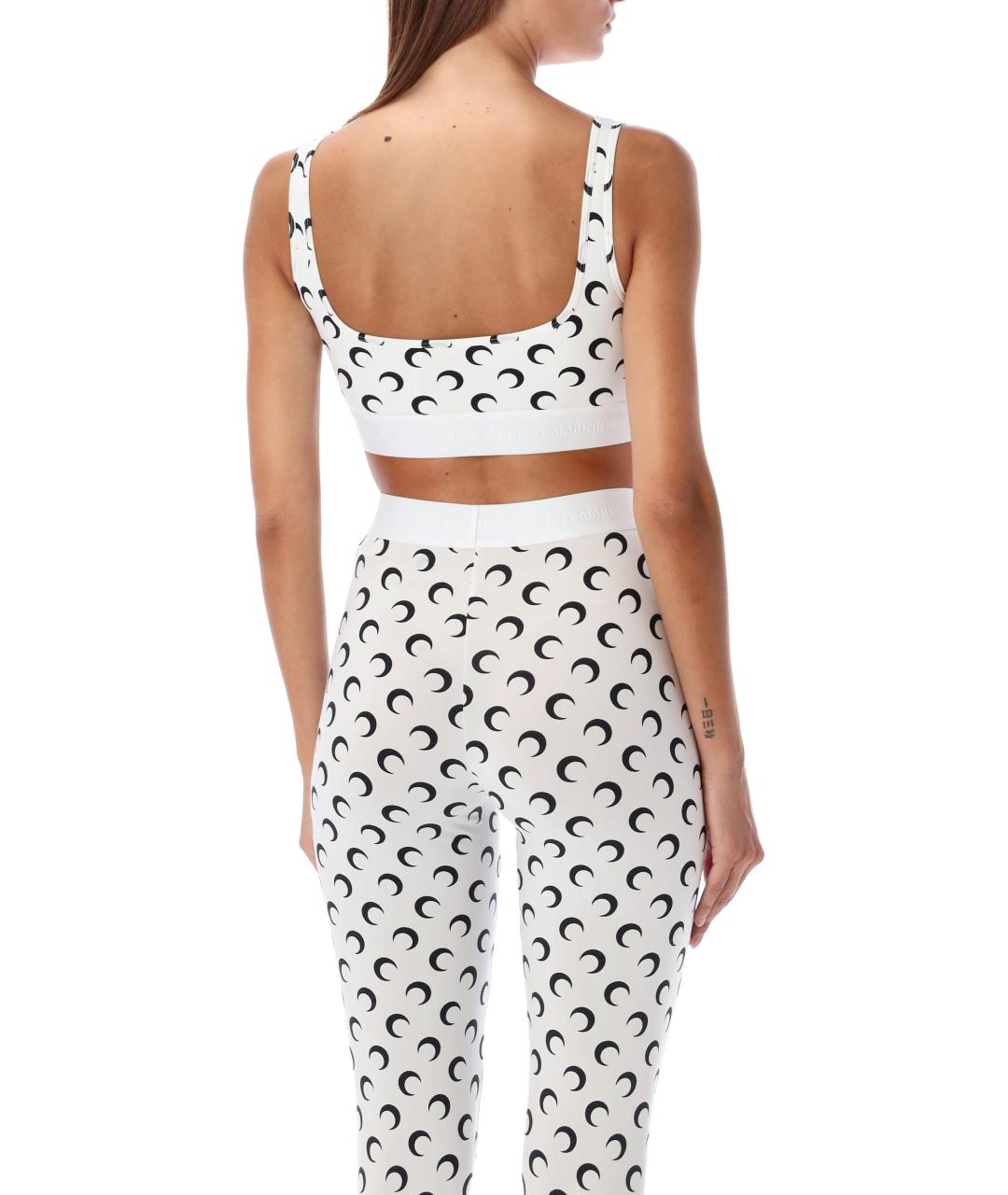 MARINE SERRE Белая полиамидовая майка, фото 2