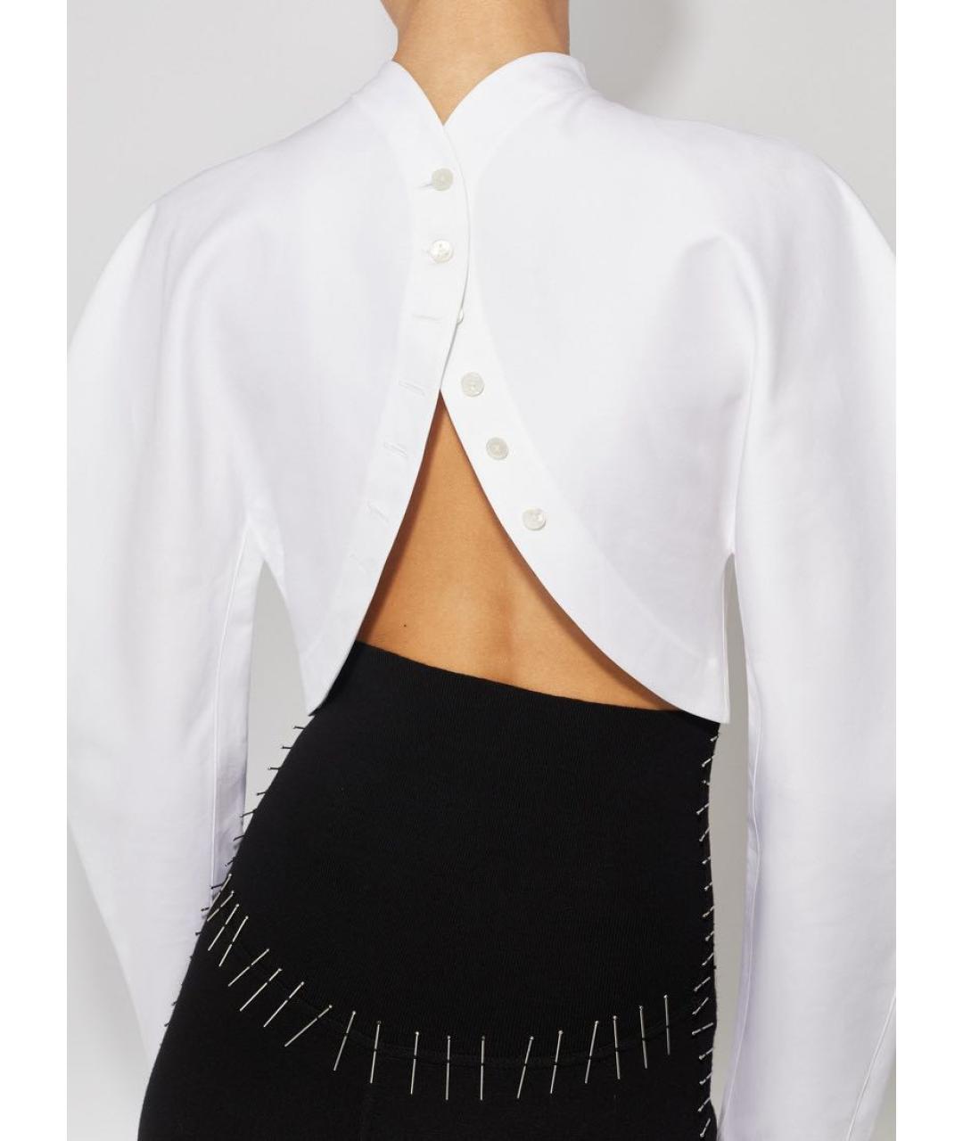 ALAIA Белая хлопковая блузы, фото 3