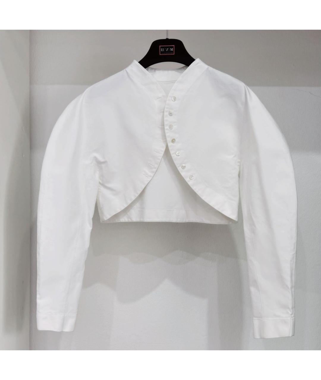 ALAIA Белая хлопковая блузы, фото 2