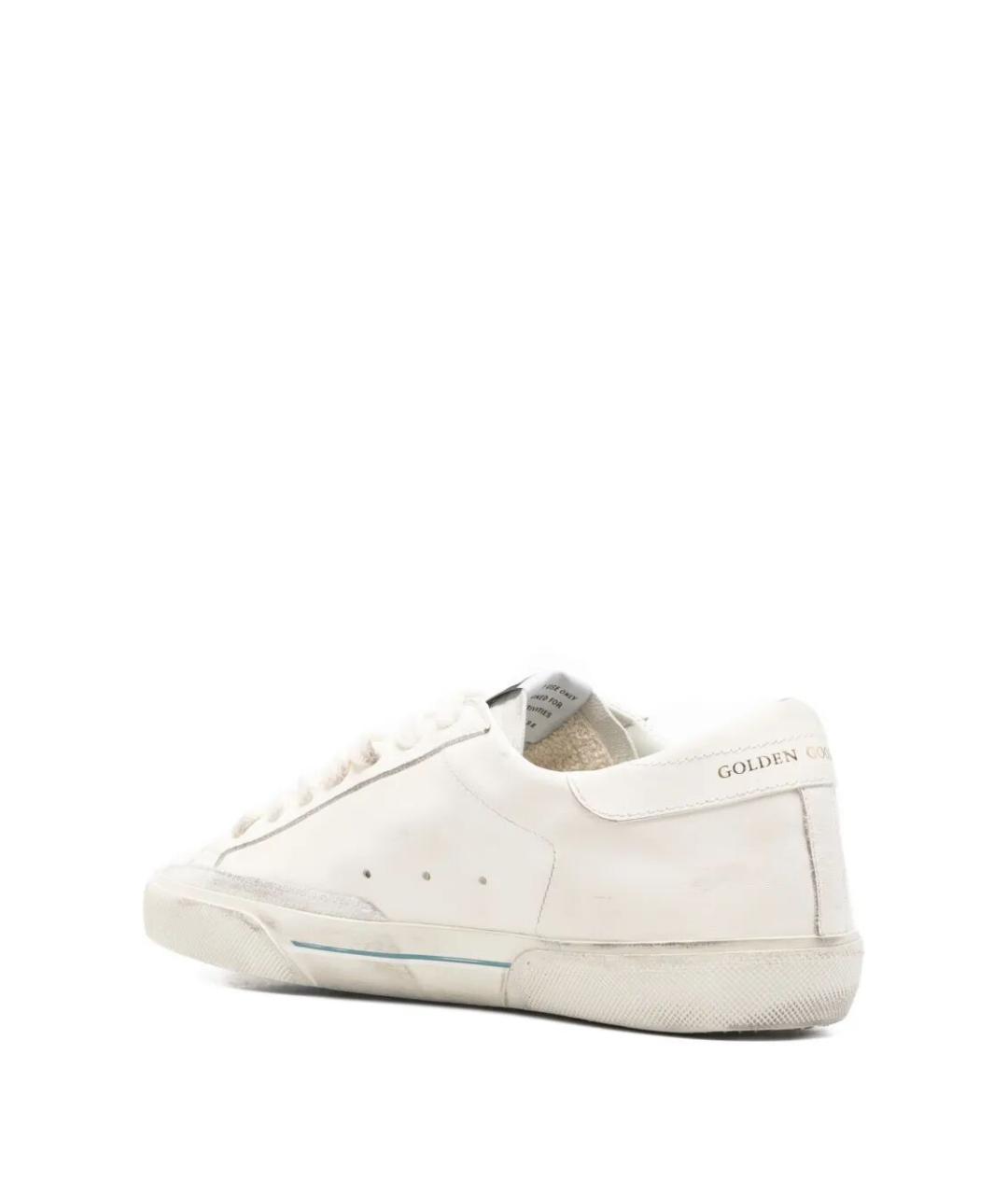 GOLDEN GOOSE DELUXE BRAND Белые кожаные низкие кроссовки / кеды, фото 3