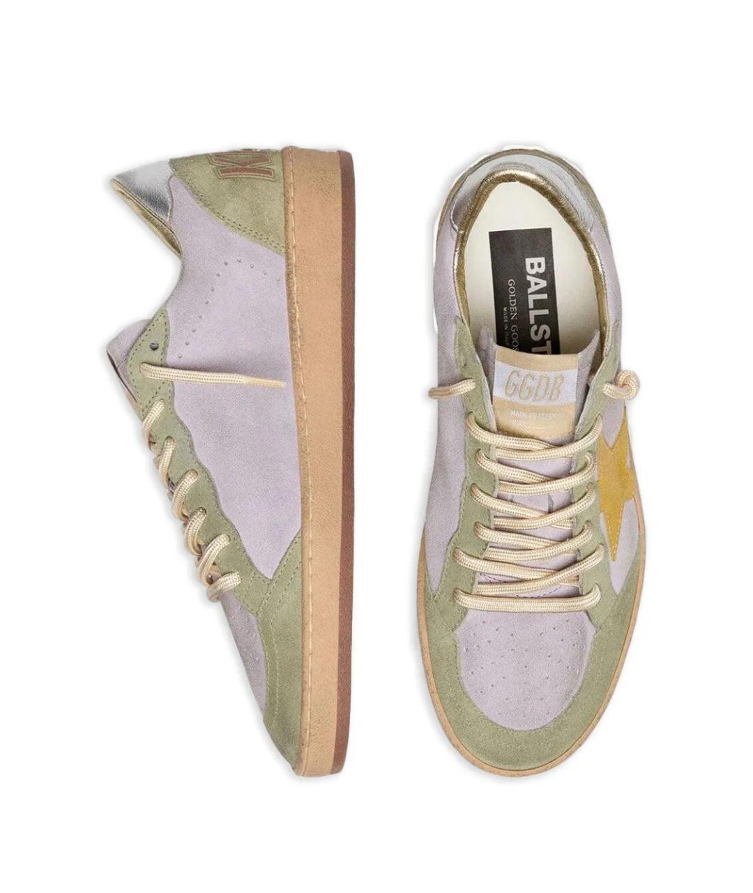 GOLDEN GOOSE DELUXE BRAND Мульти замшевые кеды, фото 2