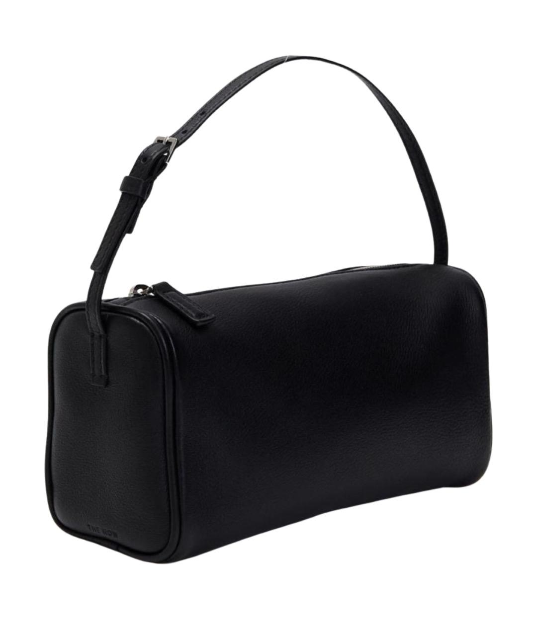 THE ROW Черная кожаная сумка с короткими ручками, фото 1