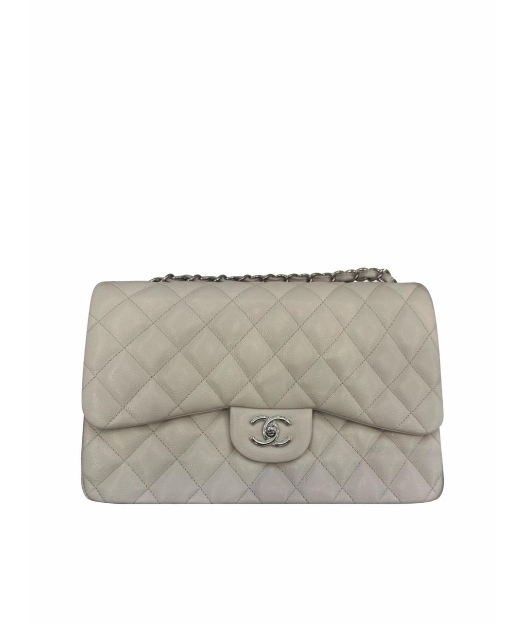 CHANEL Бежевая кожаная сумка через плечо, фото 1