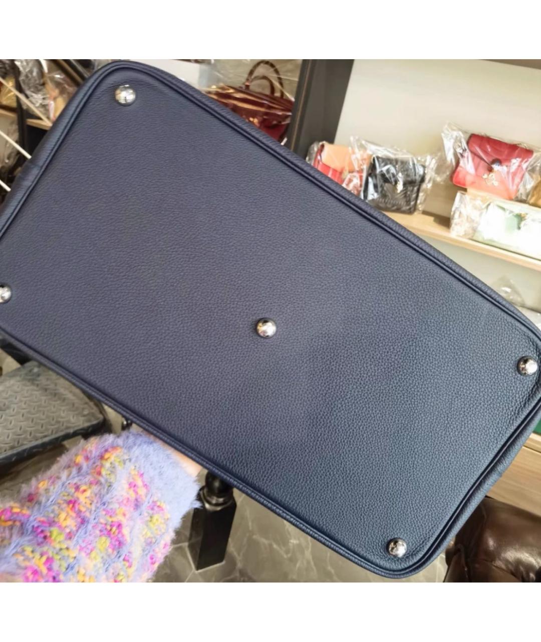 HERMES Коричневая кожаная дорожная/спортивная сумка, фото 7