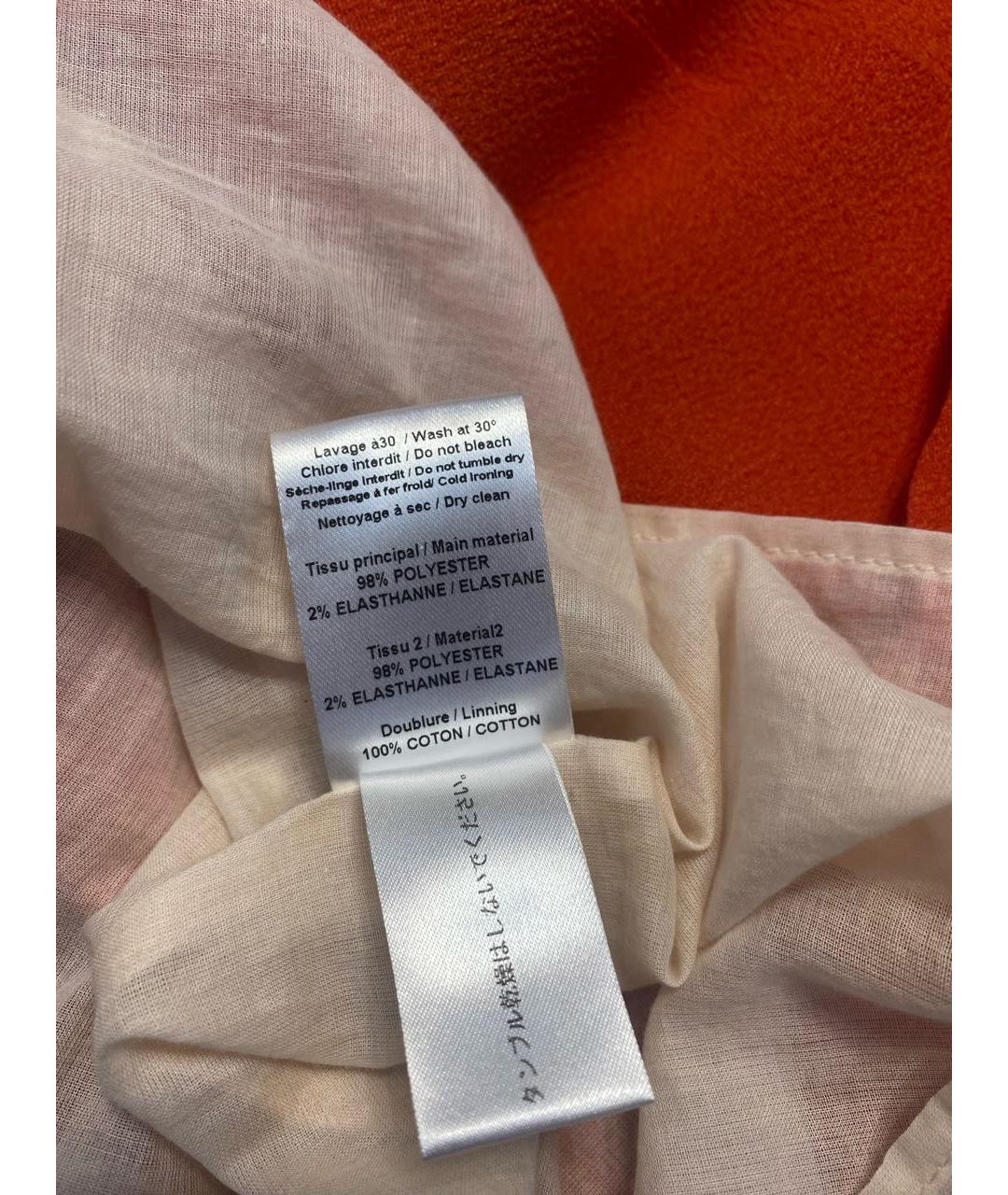 SEE BY CHLOE Оранжевое полиэстеровое повседневное платье, фото 6