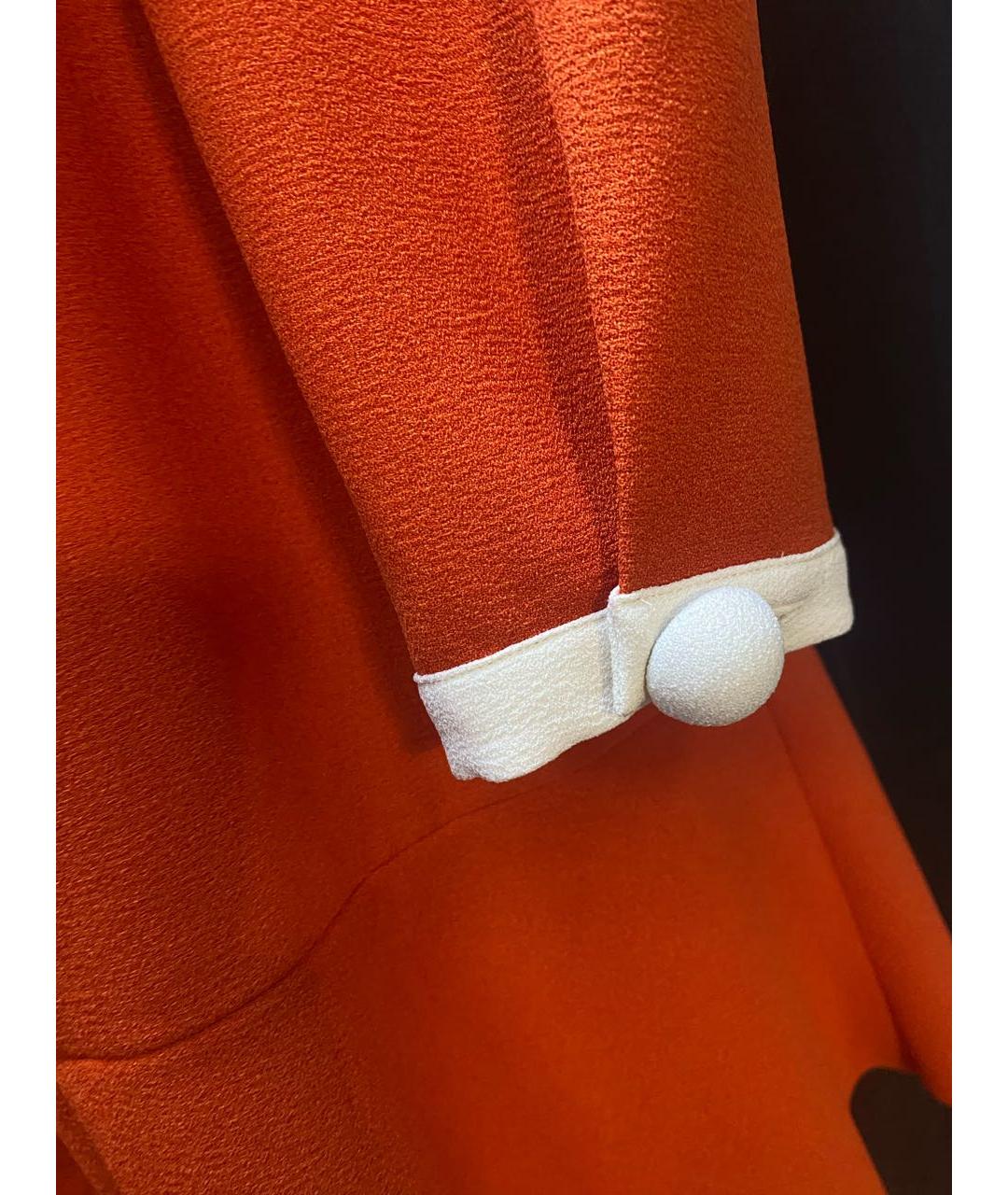 SEE BY CHLOE Оранжевое полиэстеровое повседневное платье, фото 4