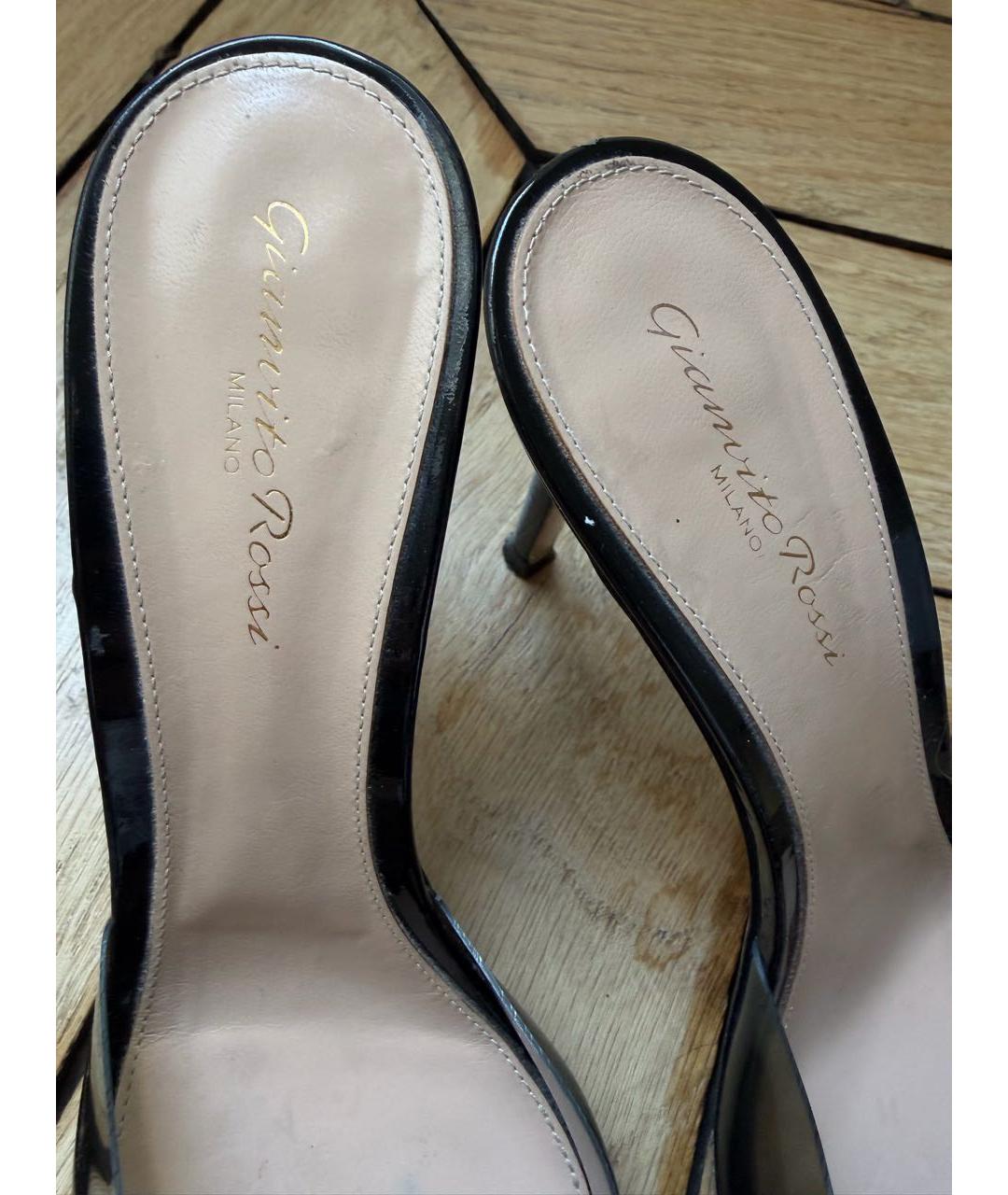 GIANVITO ROSSI Черные босоножки, фото 5