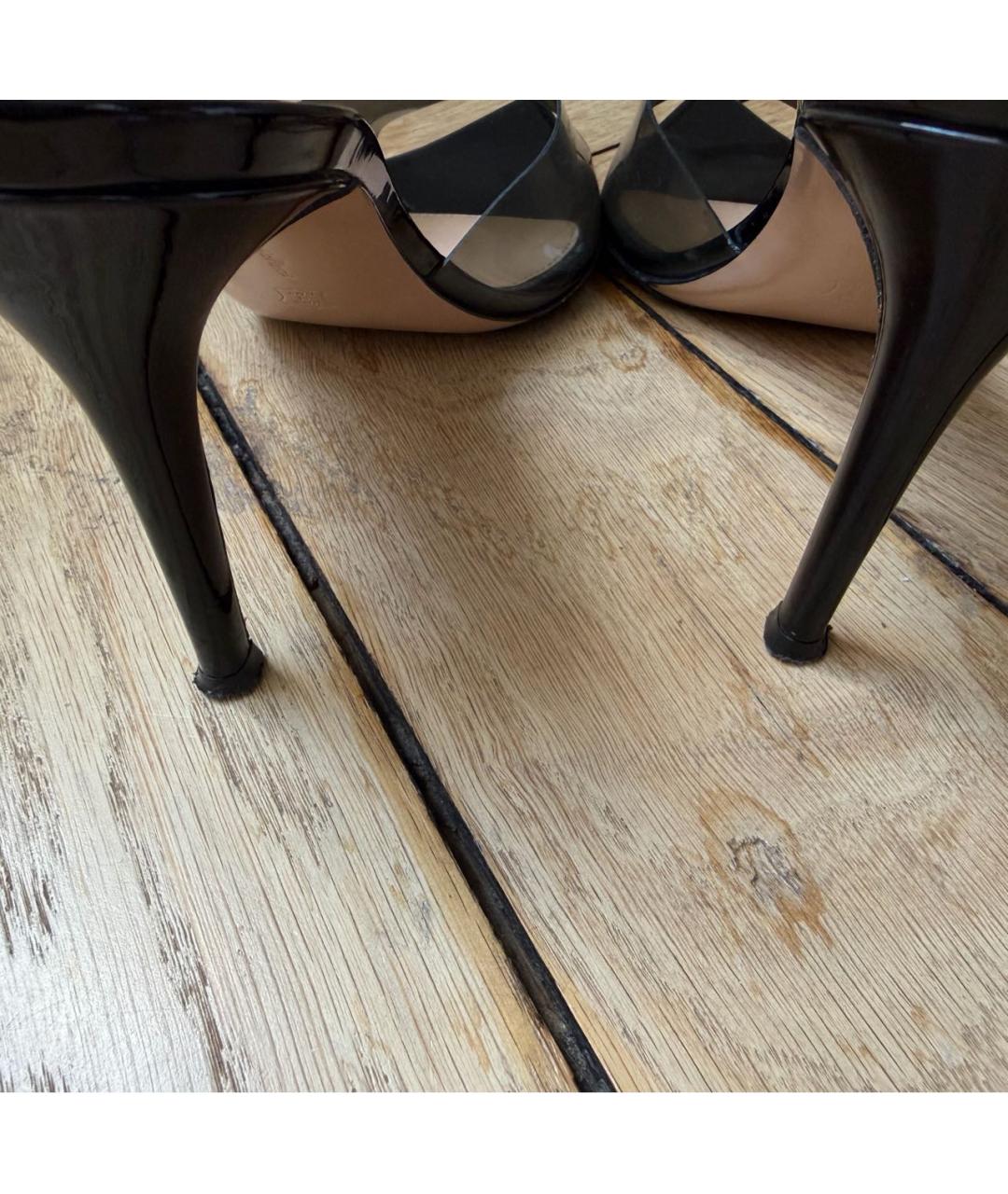 GIANVITO ROSSI Черные босоножки, фото 8