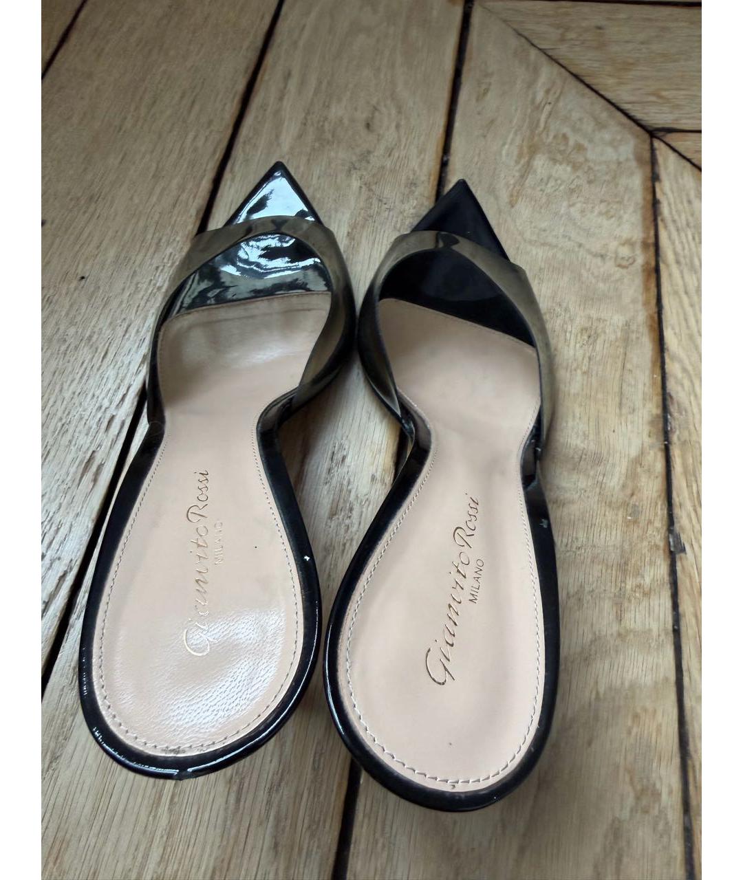 GIANVITO ROSSI Черные босоножки, фото 3