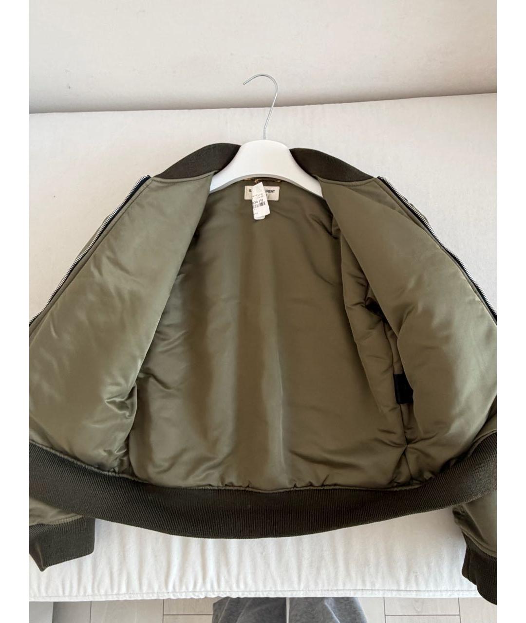SAINT LAURENT Хаки куртка, фото 5