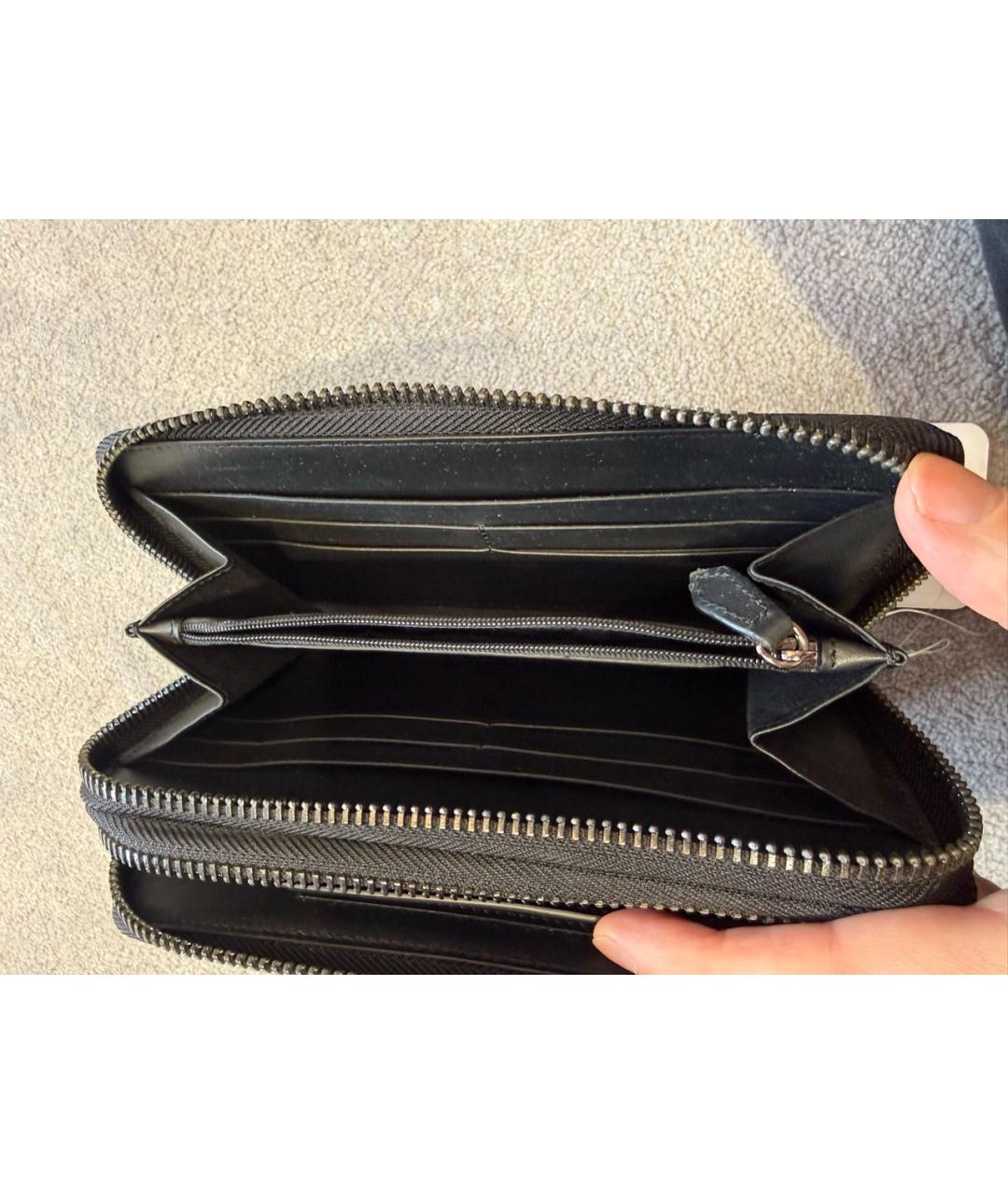PHILIPP PLEIN Черный кожаный кошелек, фото 3