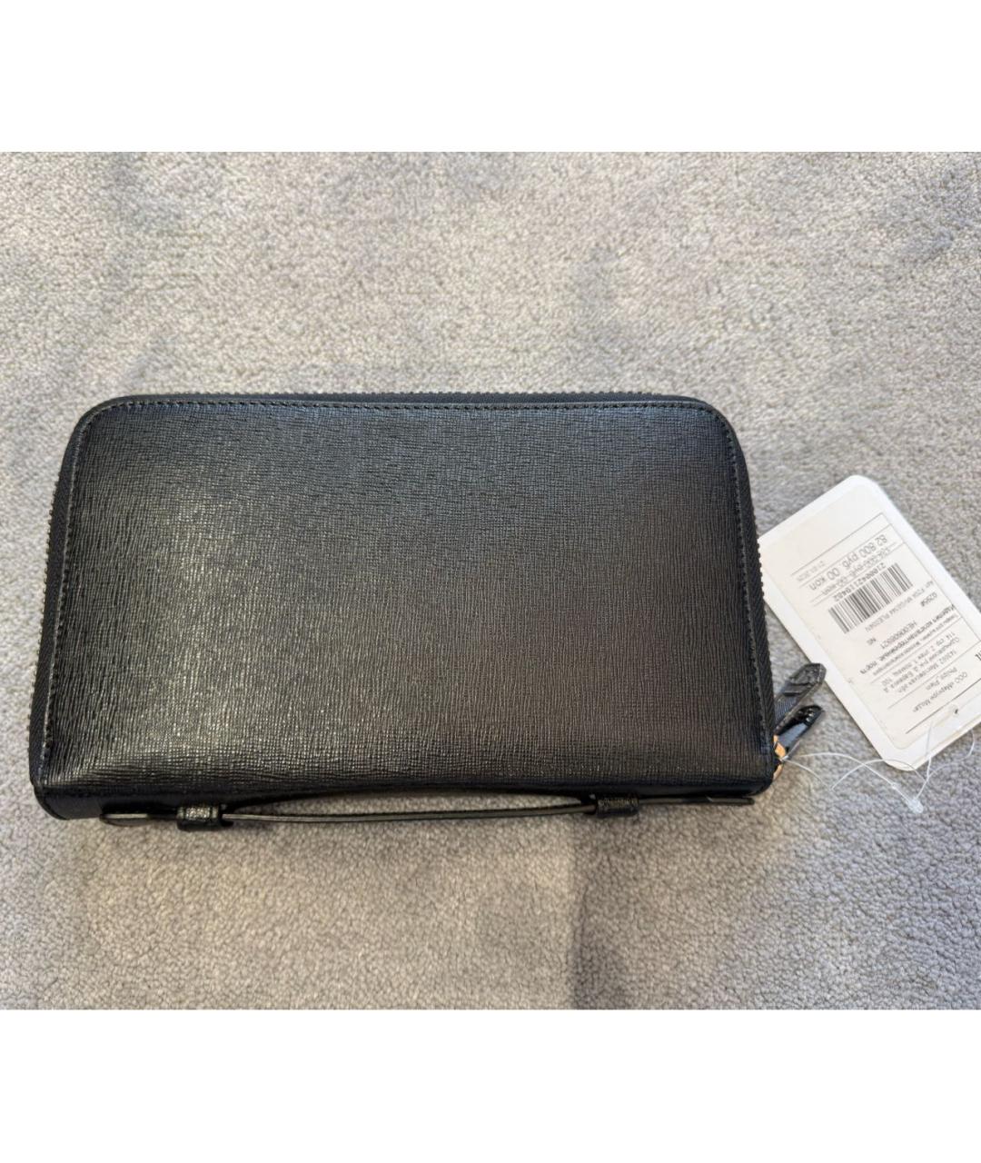 PHILIPP PLEIN Черный кожаный кошелек, фото 2