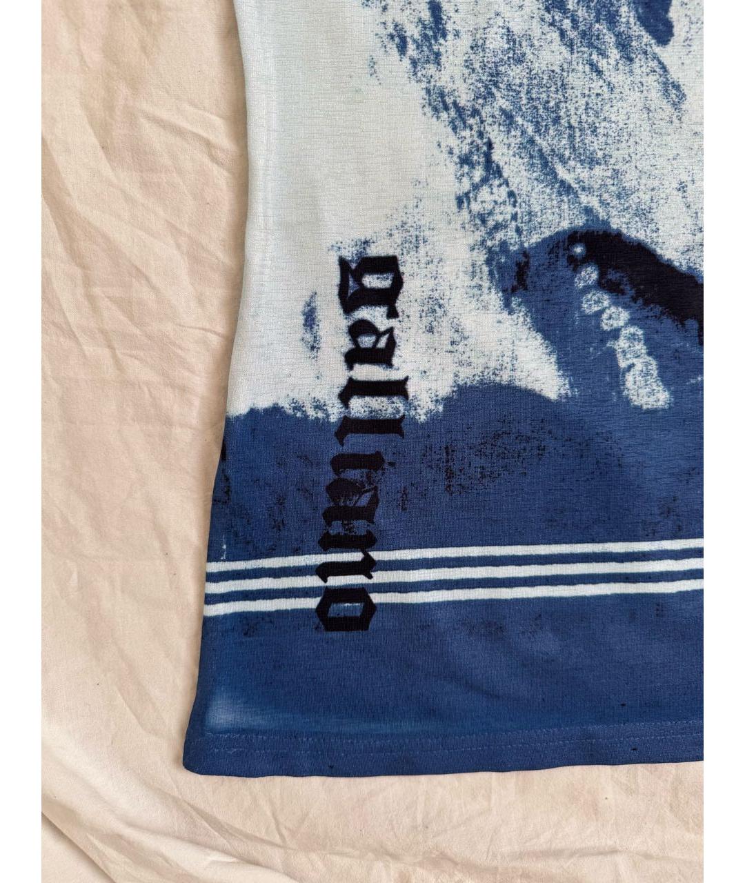 JOHN GALLIANO Голубая синтетическая футболка, фото 8