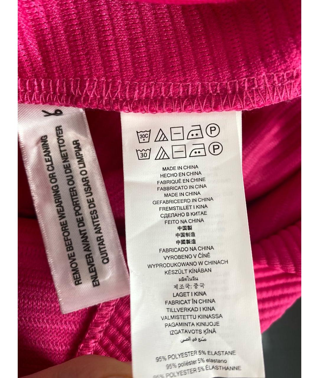 MICHAEL MICHAEL KORS Розовое полиэстеровое коктейльное платье, фото 7