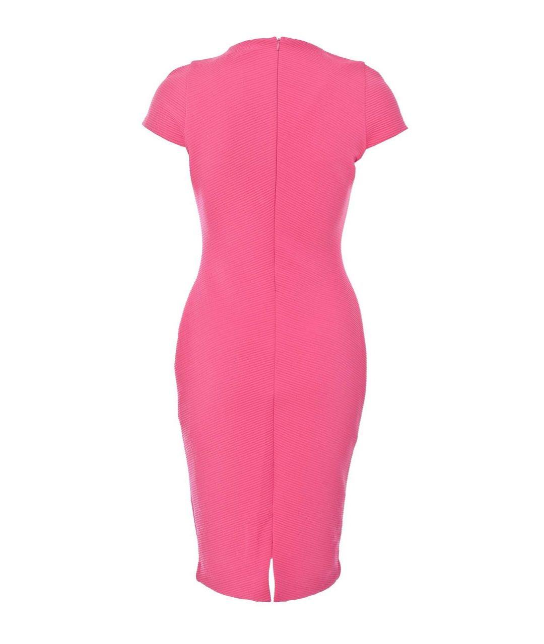 MICHAEL MICHAEL KORS Розовое полиэстеровое коктейльное платье, фото 2