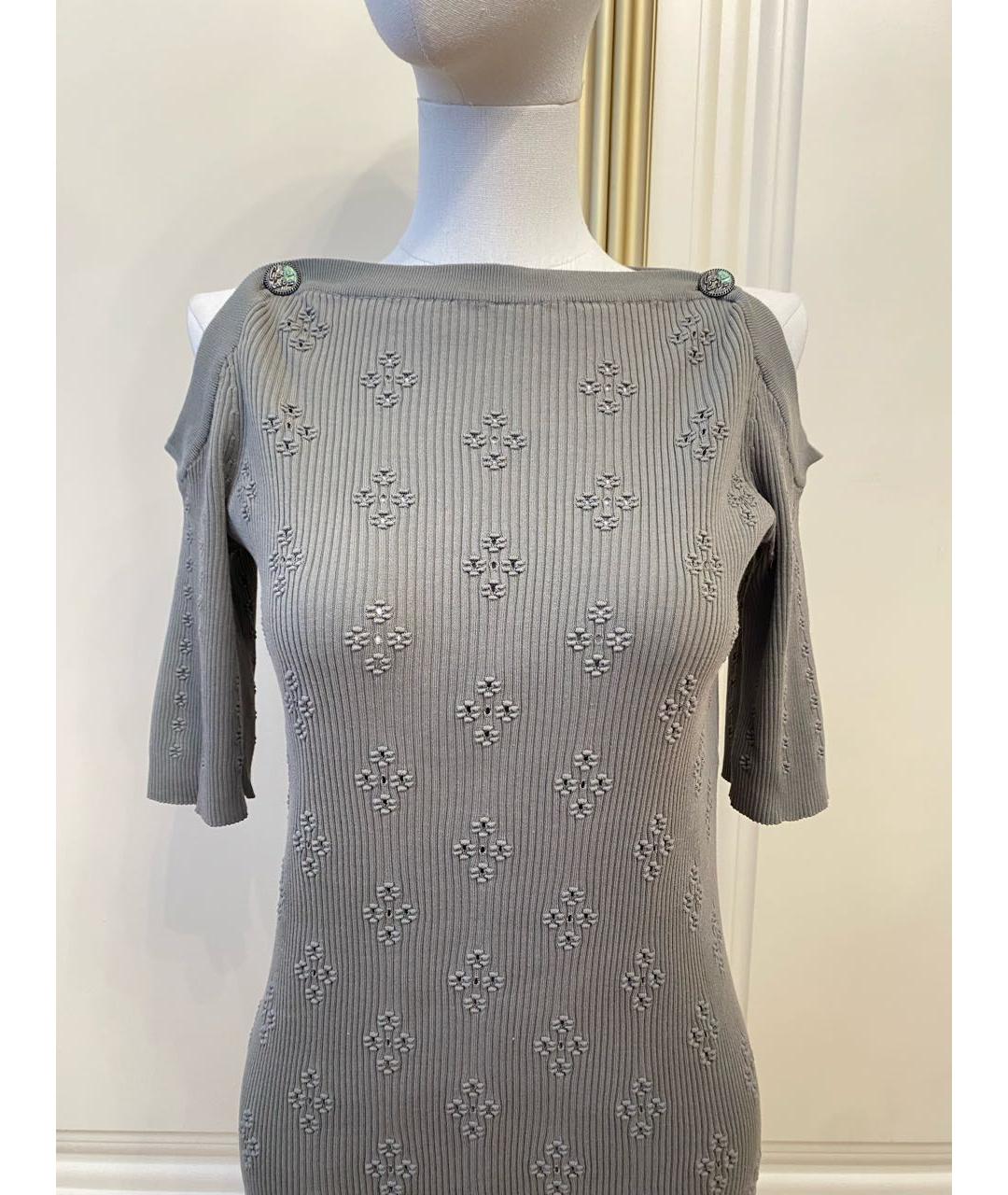 CHANEL Хаки хлопковый джемпер / свитер, фото 2