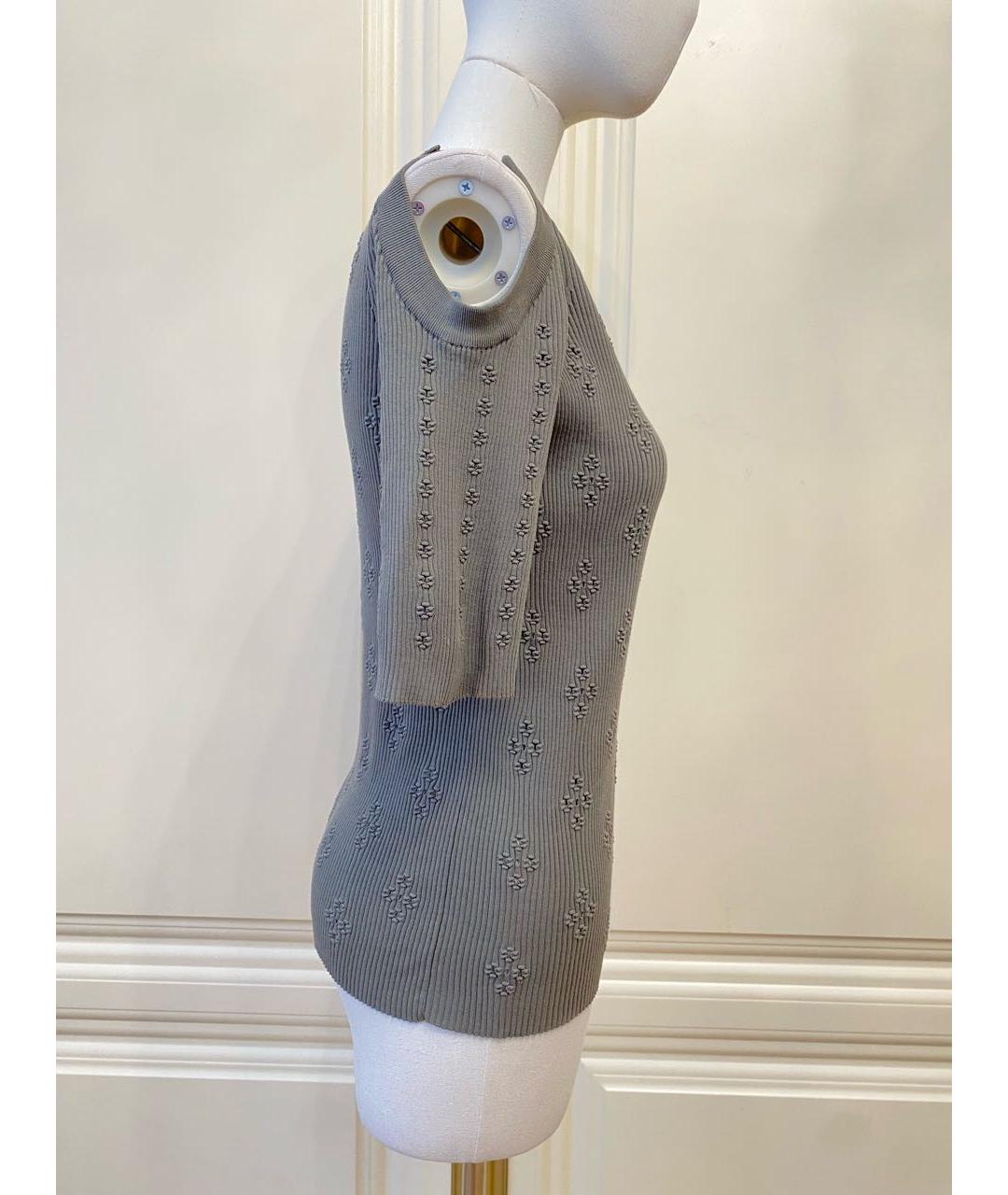 CHANEL Хаки хлопковый джемпер / свитер, фото 6