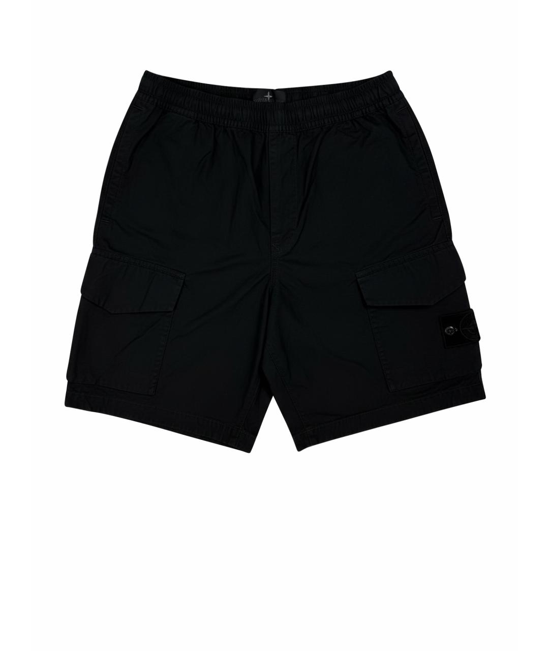 STONE ISLAND Черные шорты, фото 1