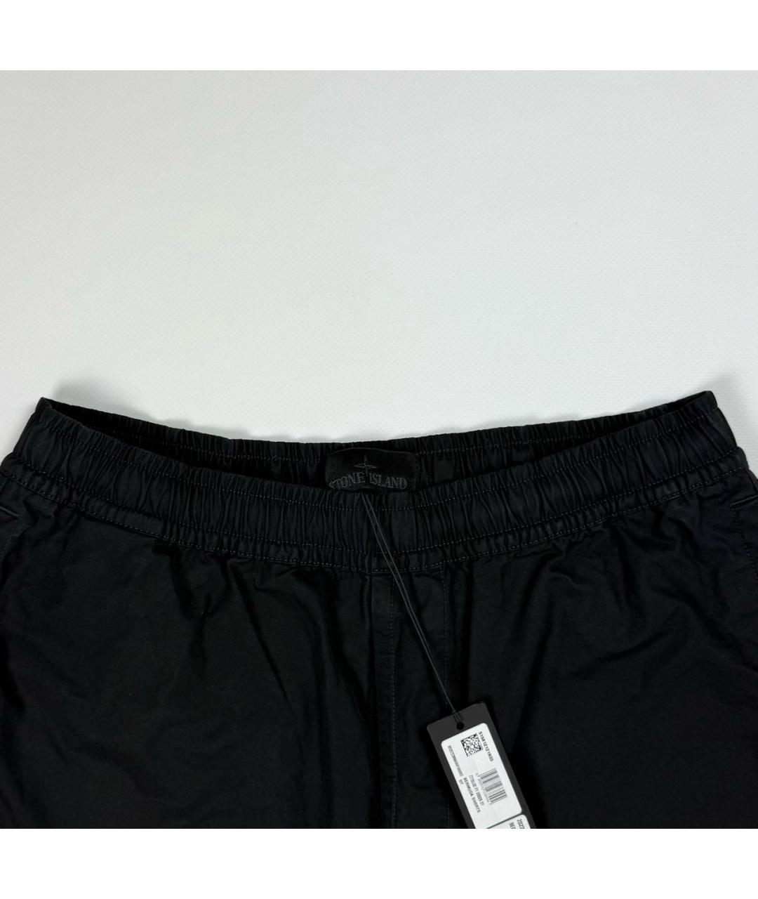 STONE ISLAND Черные шорты, фото 3