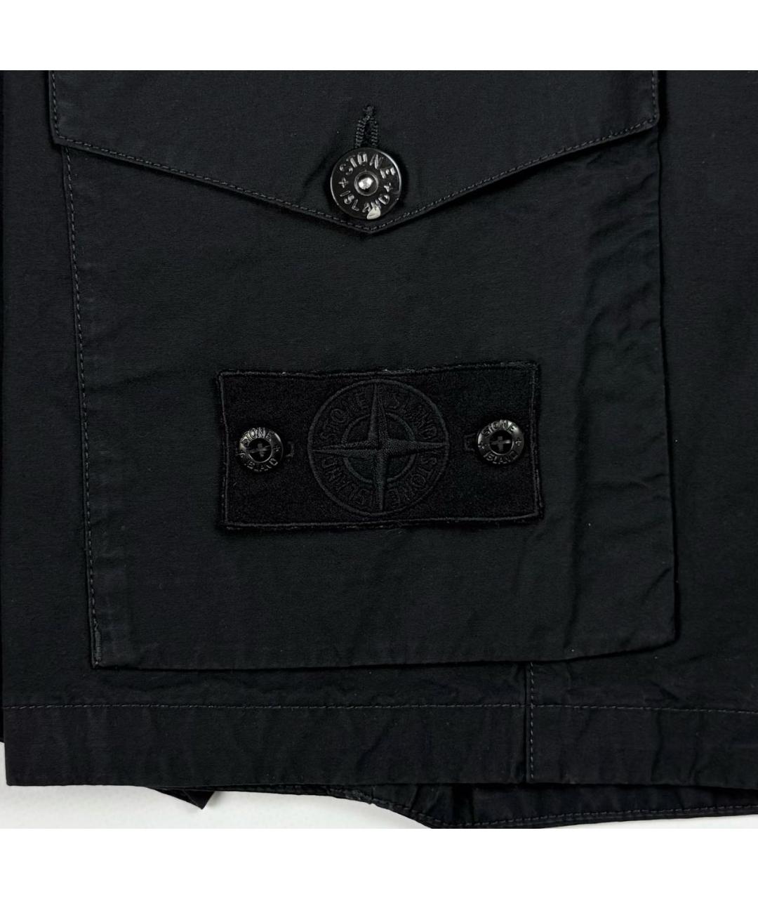STONE ISLAND Черные шорты, фото 4