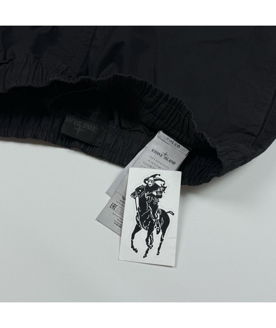 STONE ISLAND Черные шорты, фото 5