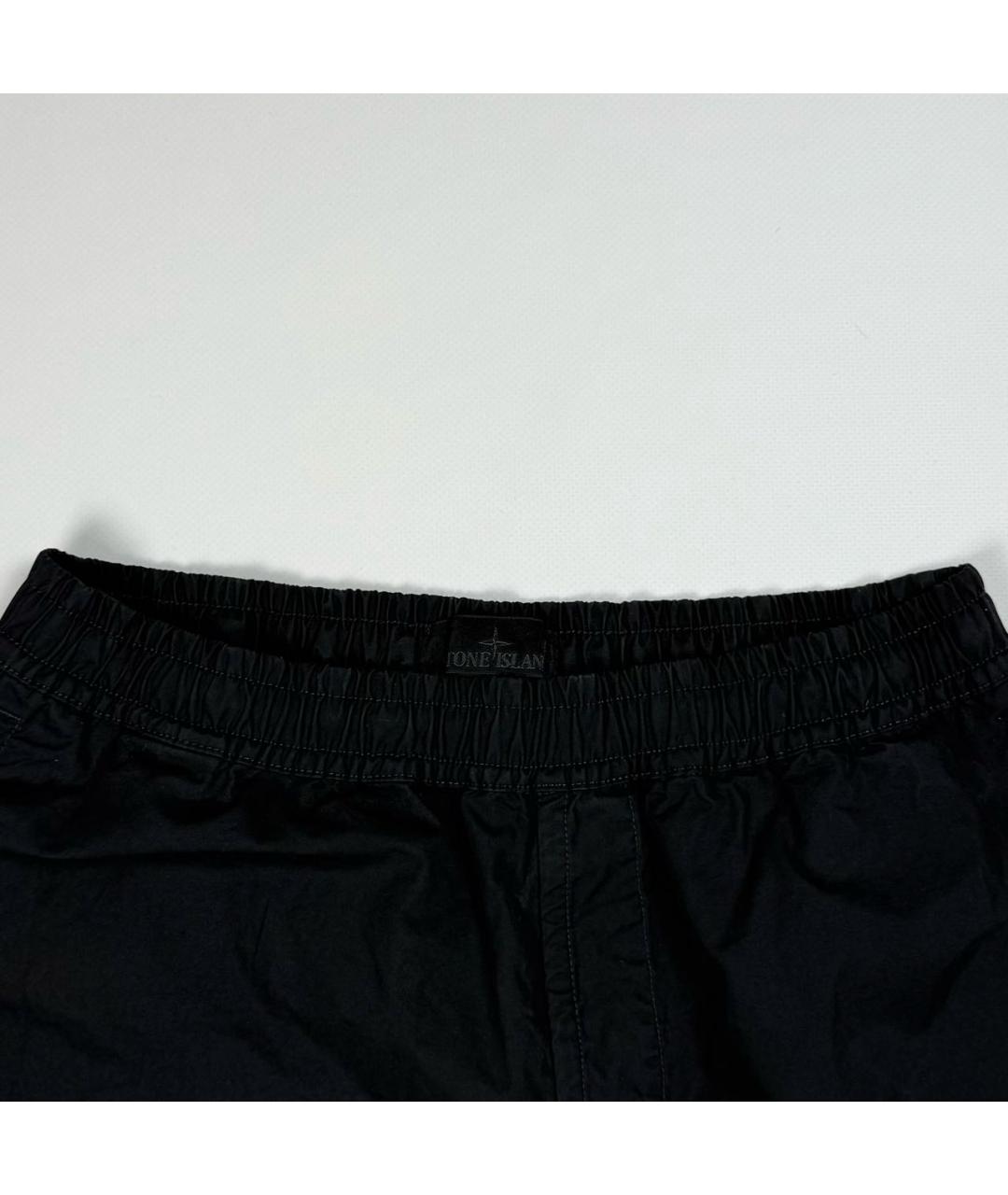 STONE ISLAND Черные шорты, фото 3