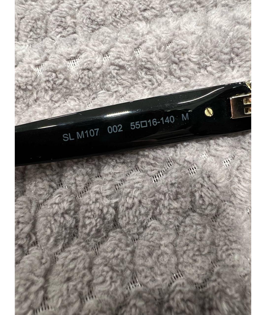 SAINT LAURENT Черные пластиковые солнцезащитные очки, фото 5