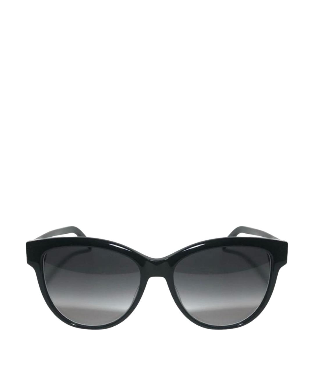 SAINT LAURENT Черные пластиковые солнцезащитные очки, фото 1
