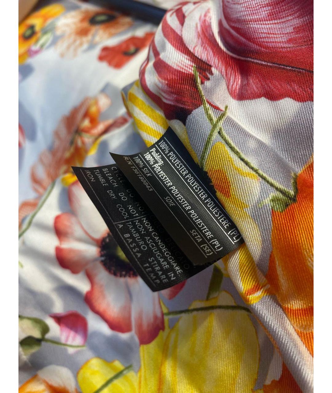 FERRAGAMO Оранжевая полиэстеровая куртка, фото 4