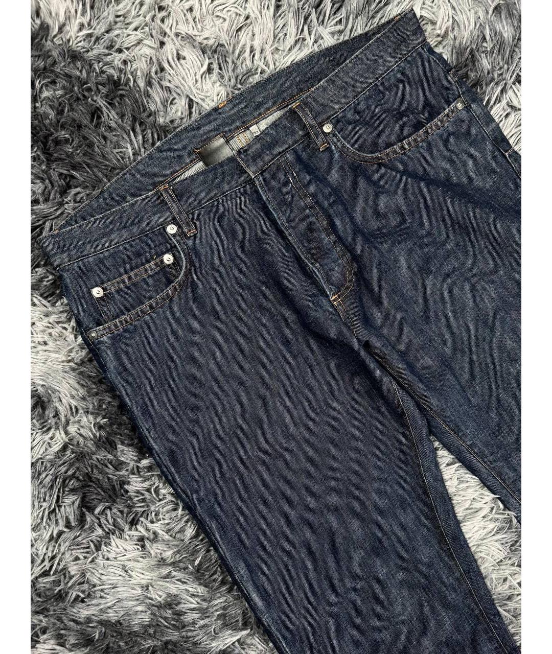 CHRISTIAN DIOR Темно-синие хлопковые джинсы скинни, фото 4