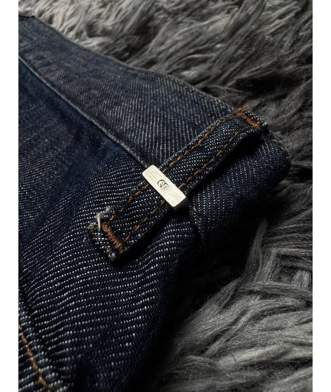 CHRISTIAN DIOR Темно-синие хлопковые джинсы скинни, фото 8