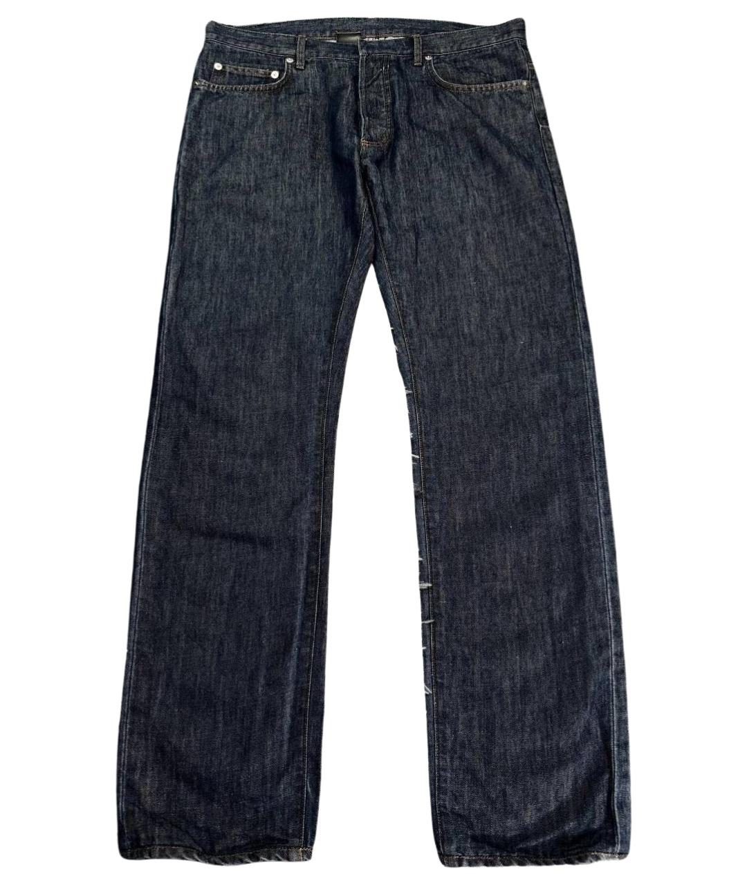 CHRISTIAN DIOR Темно-синие хлопковые джинсы скинни, фото 1