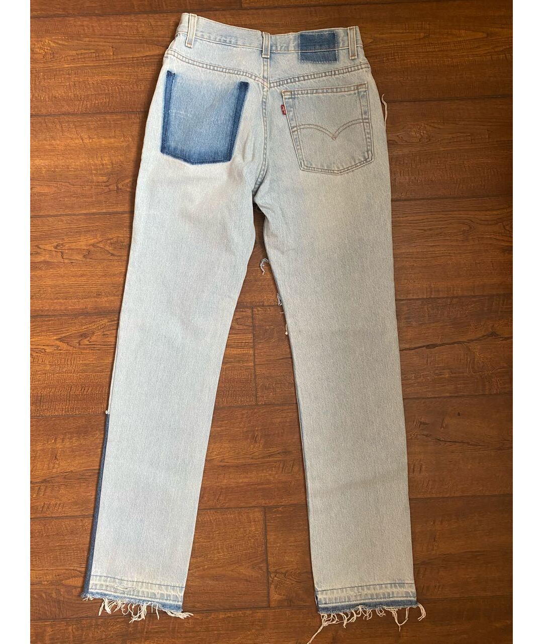 LEVI'S VINTAGE CLOTHING Голубые хлопковые прямые джинсы, фото 4