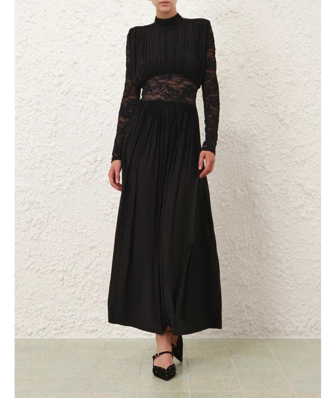 ZIMMERMANN Черное вискозное вечернее платье, фото 2