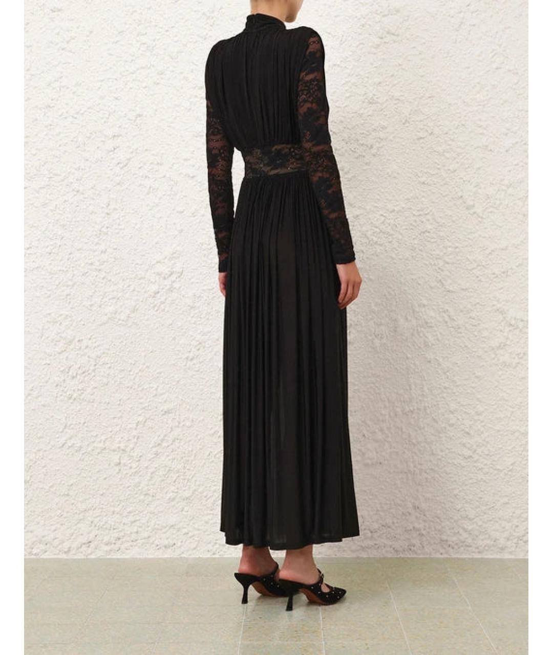 ZIMMERMANN Черное вискозное вечернее платье, фото 3