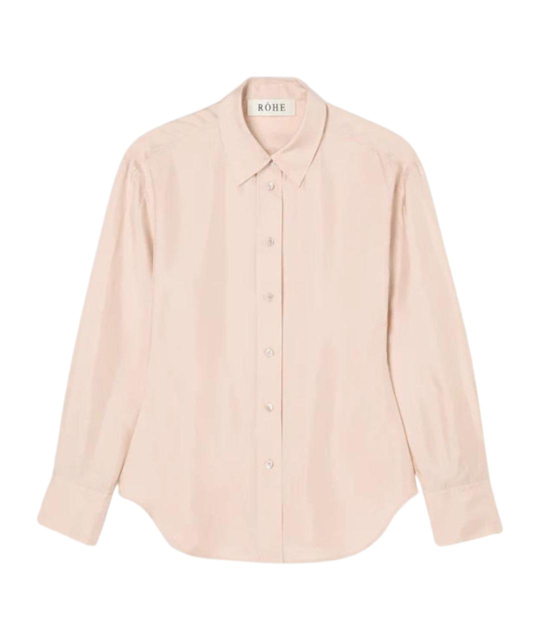 ROHE Розовая шелковая рубашка, фото 1