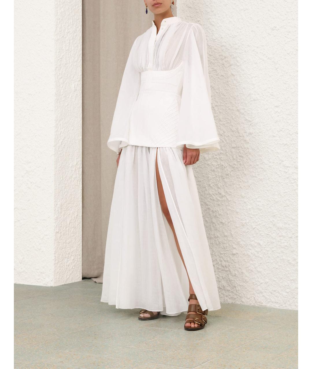 ZIMMERMANN Белое хлопковое платье, фото 2
