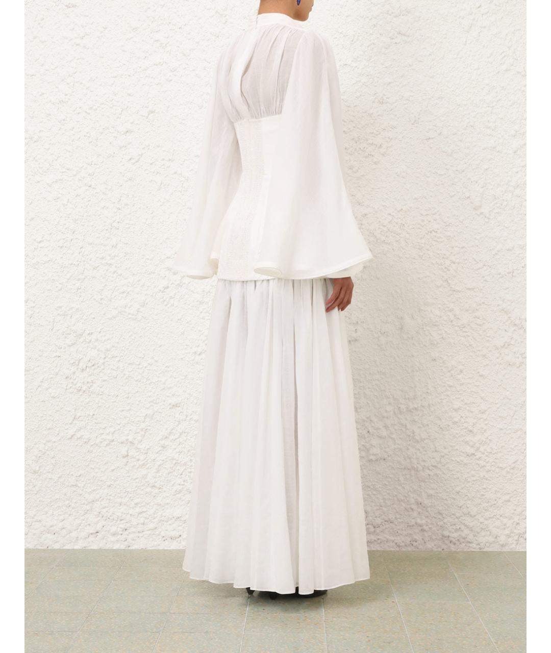 ZIMMERMANN Белое хлопковое платье, фото 3