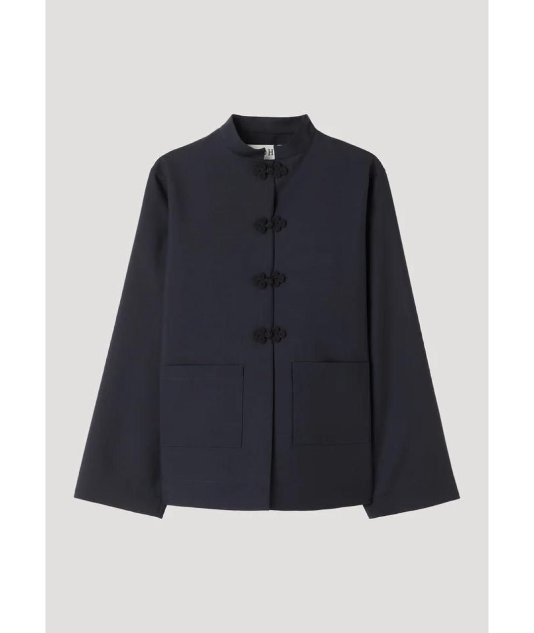 ROHE Темно-синий шерстяной костюм с брюками, фото 4