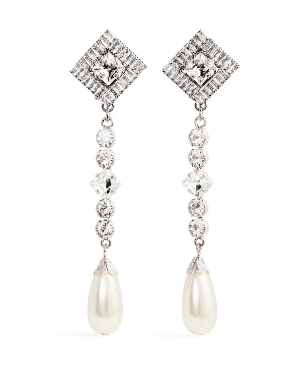 ALESSANDRA RICH Серебряные стеклянные серьги, фото 1