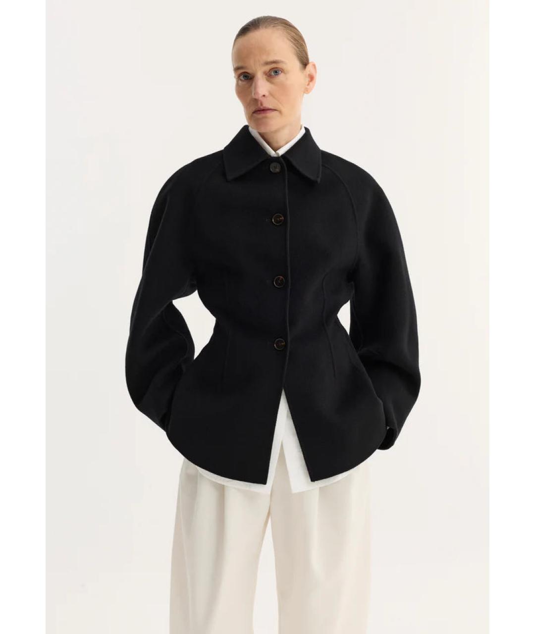 ROHE Черный шерстяной жакет/пиджак, фото 2