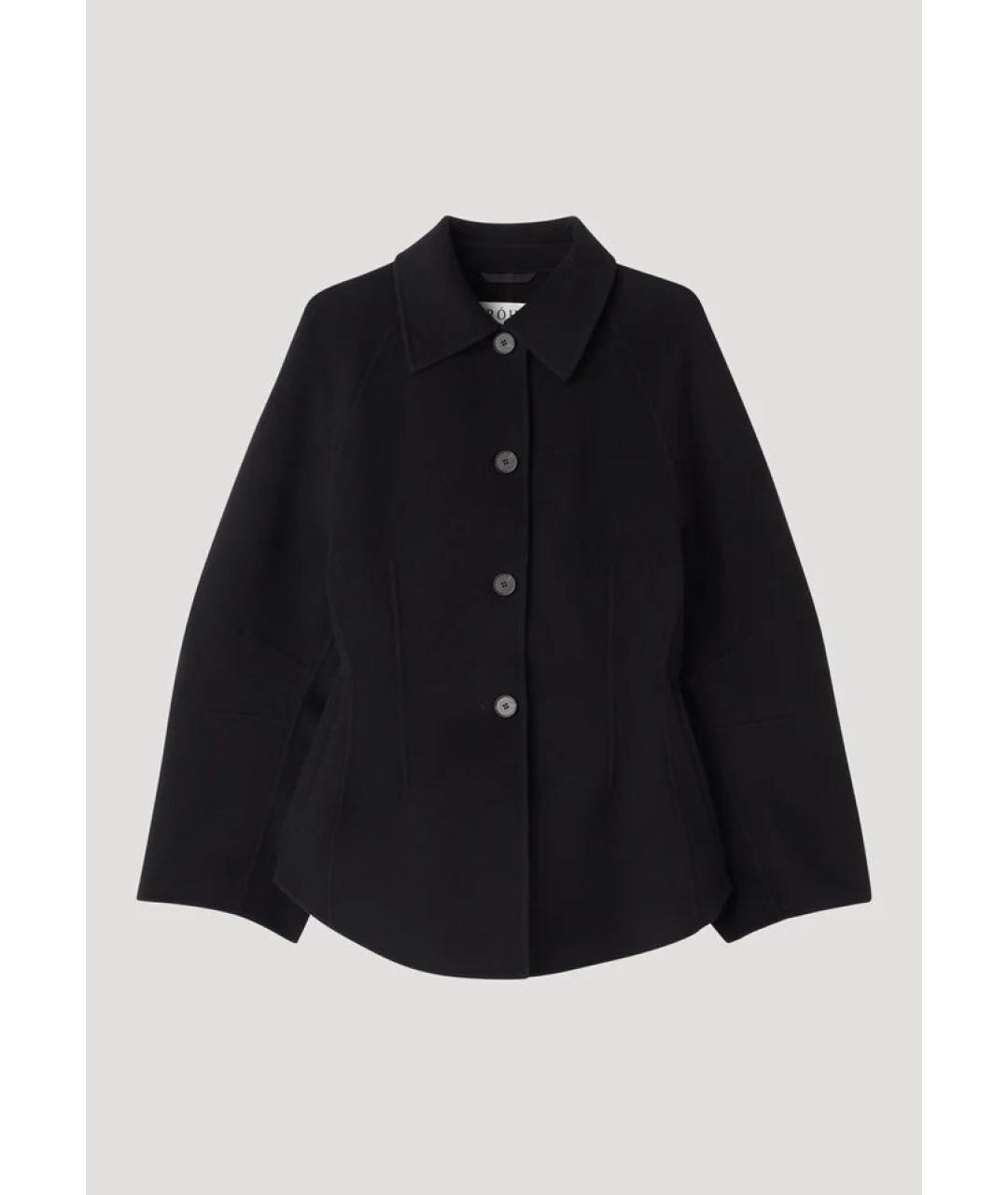 ROHE Черный шерстяной жакет/пиджак, фото 4