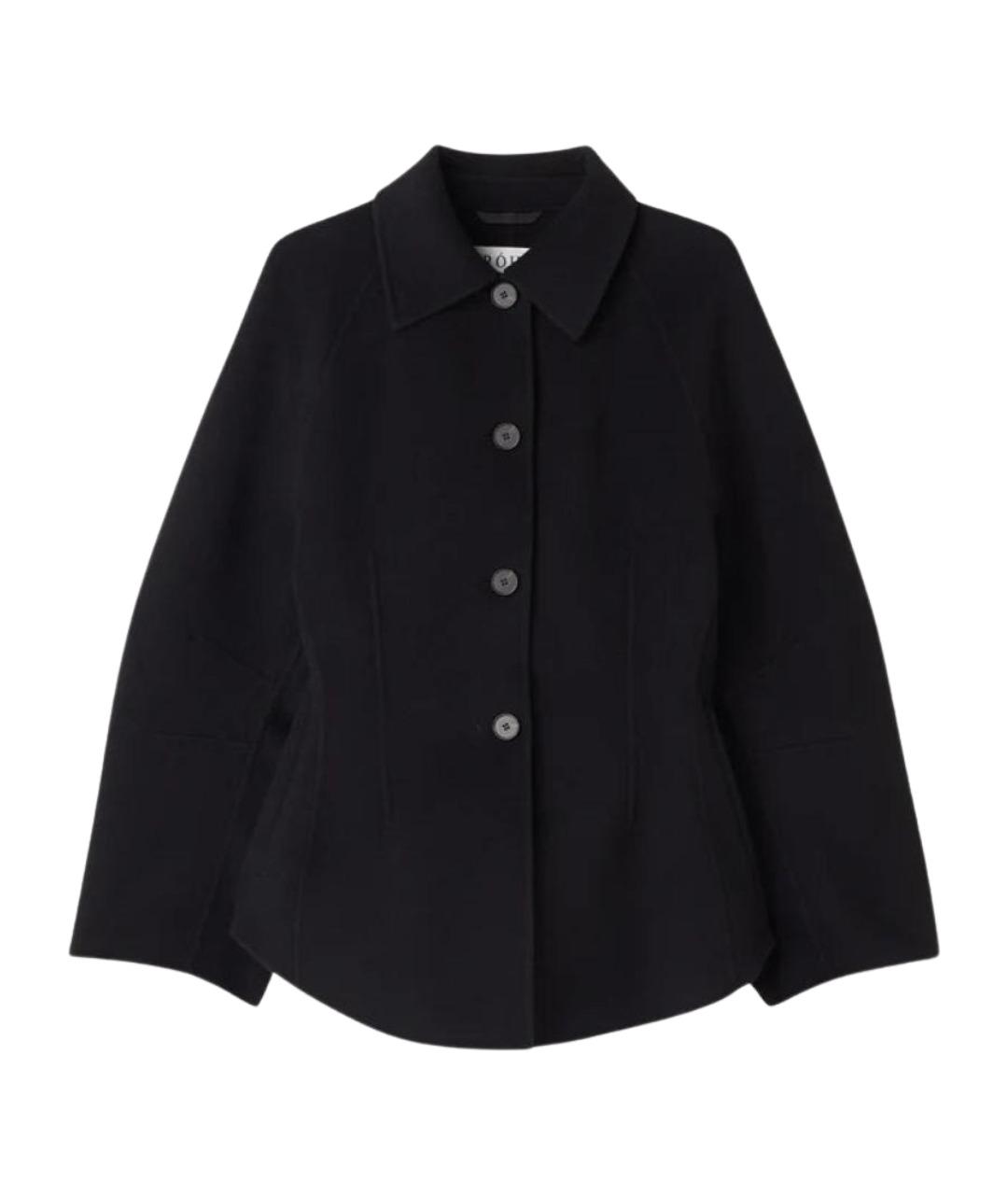 ROHE Черный шерстяной жакет/пиджак, фото 1
