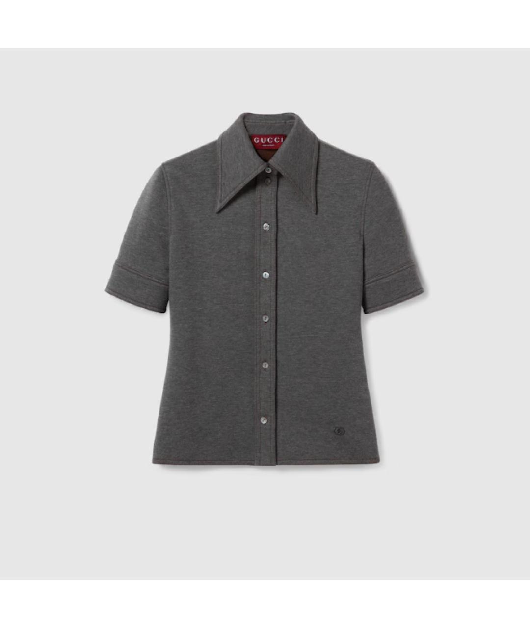 GUCCI Серый шерстяной джемпер / свитер, фото 4