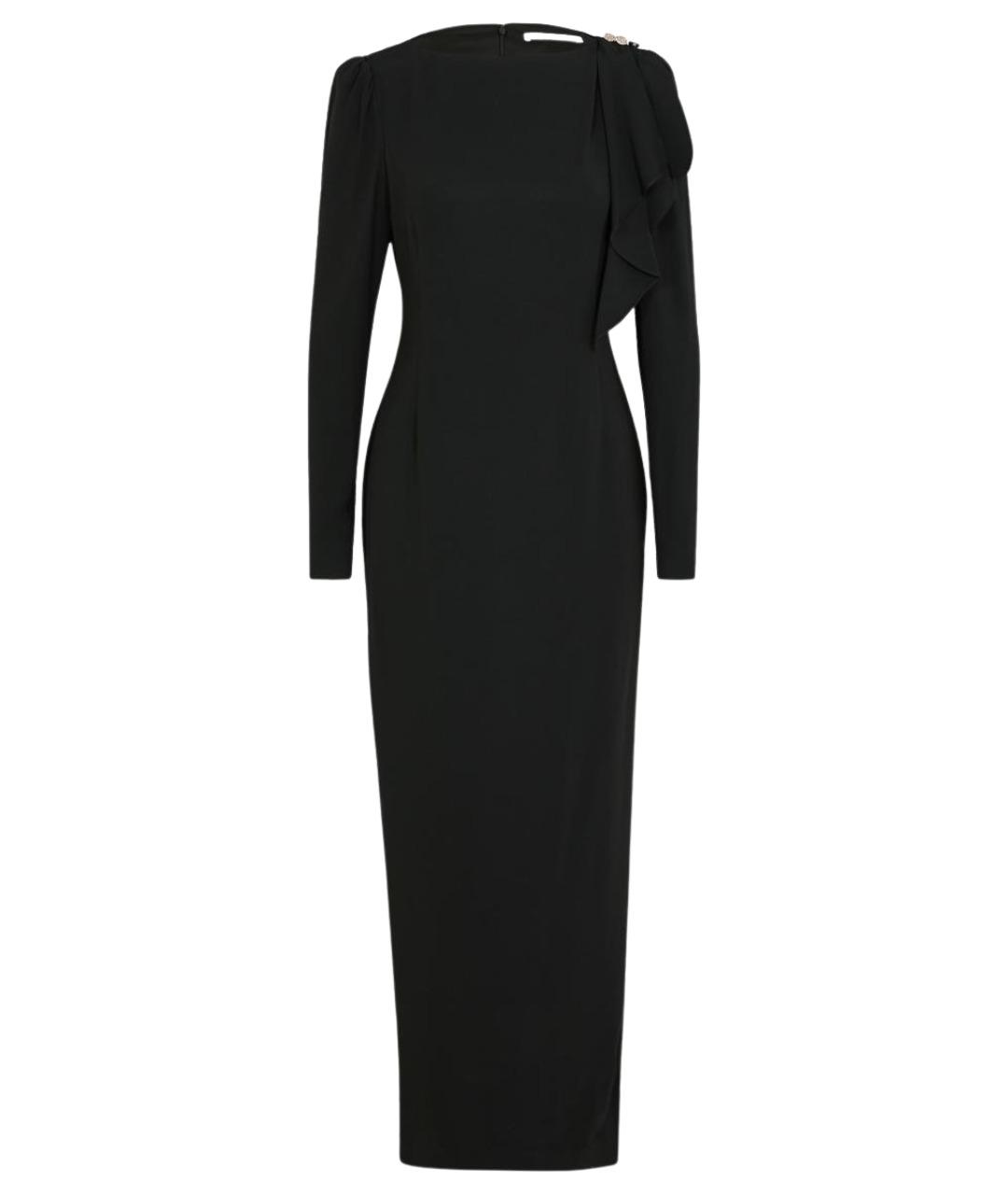 ALESSANDRA RICH Черное вискозное вечернее платье, фото 1